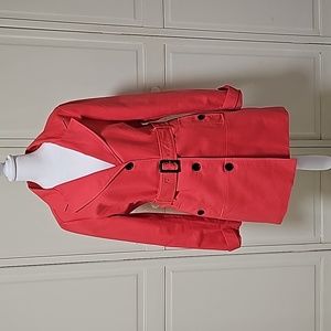 Mango Dark Coral Trench Coat-Size L